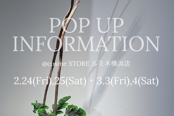 @cosme STORE ルミネ横浜店　POP UPのお知らせ。